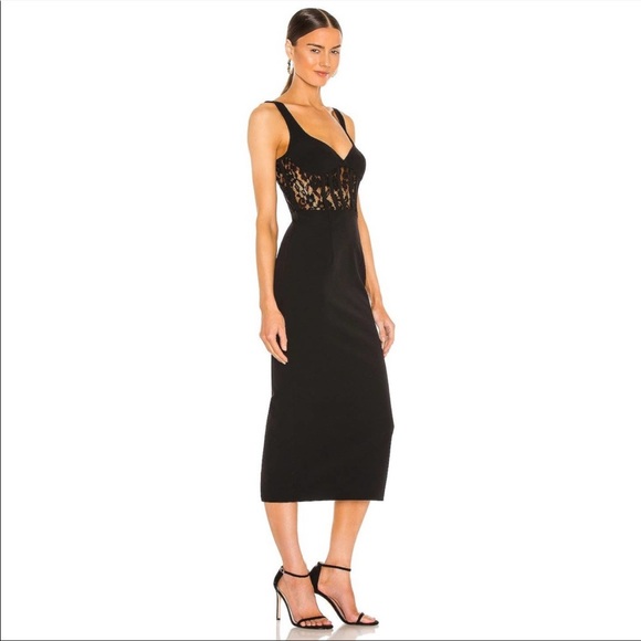 Bardot Dresses & Skirts - Bardot Corset Lace Panel Dress in Black - Size S / US6